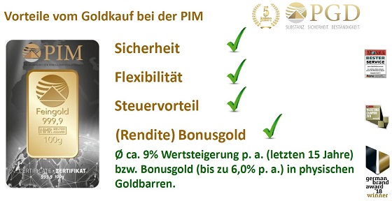 Mit fragwürdigen Methoden wird für den Goldkauf bei PIM geworben.