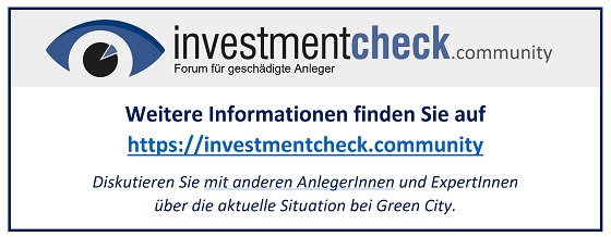 Forum Green City auf Investmentcheck.Community