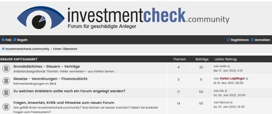 Homepage investmentcheck.community