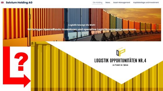 Statt der Solvium Holding AG mahnt nun die Solvium Logistik Opportunitäten Nr. 4 GmbH ab