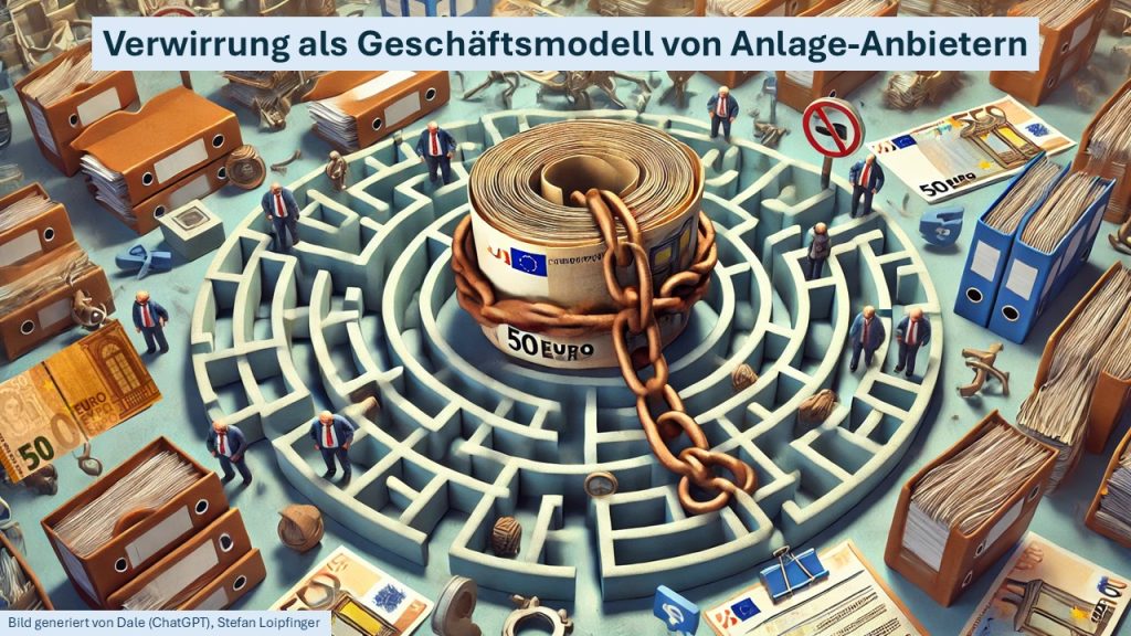 Verwirrung wird oft bewusst genutzt, um AnlegerInnen zu benachteiligen