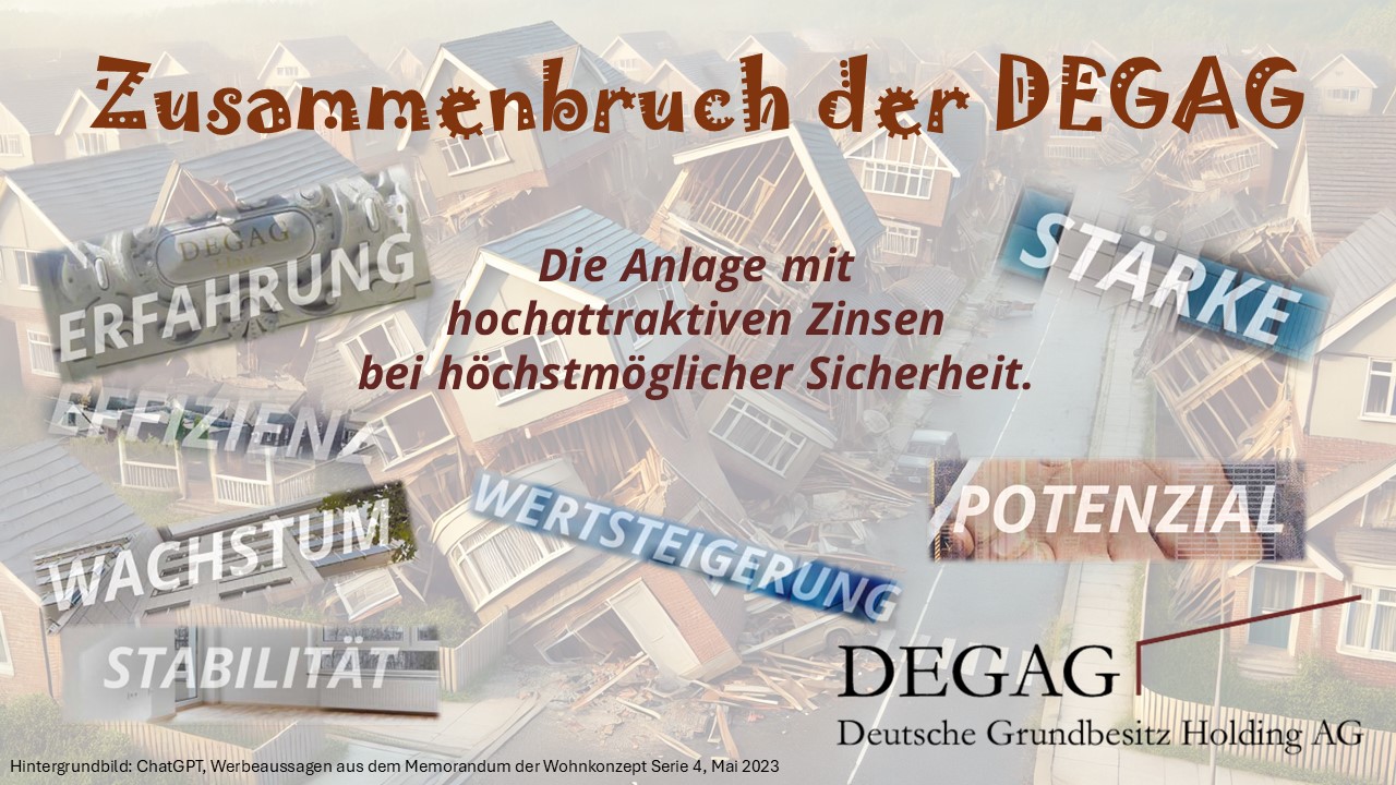 Erste Insolvenzverfahren bei der DEGAG