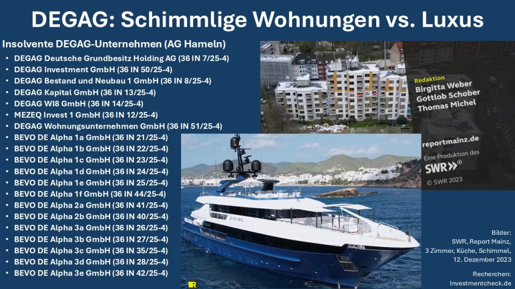 DEGAG: Schimmlige Wohnungen vs. Luxus